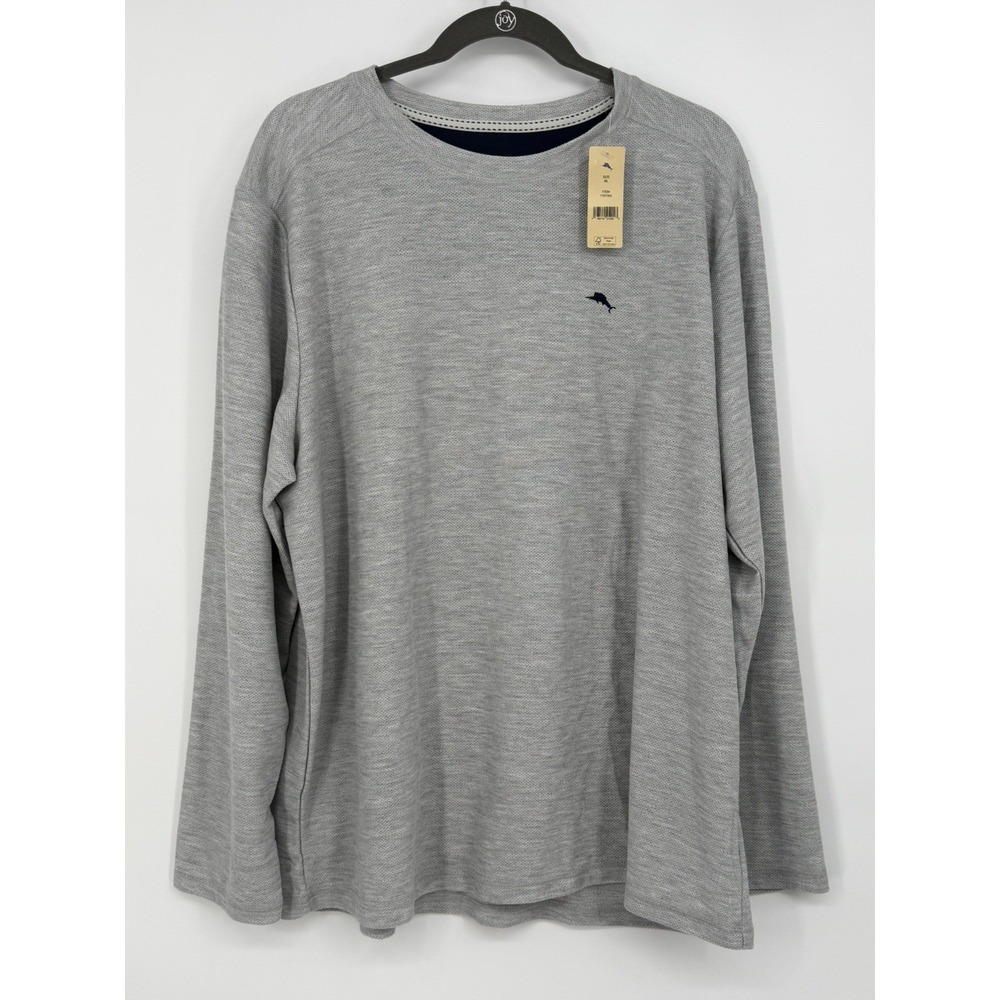 Tommy Bahama Men's Gray Long Sleeve Island Sleepwear XL NWT